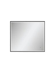 Зеркало Континент Lago (800х700) с LED подсветкой 5000K и сенсорным выключателем, черный