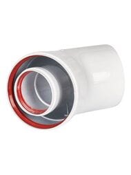 Отвод промежуточный раструбный Rommer 45° 60/100, RCA-6010-000045
