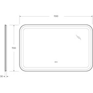 ������� Cezares STYLUS 110x70x3 ���������, ������, ��������, ������ CZR-SPC-STYLUS-1100-700-TCH-WARM
