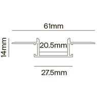 ����������� ������� �������. Maytoni Led Strip �������� ������� 61�14, �������, 2 �, ALM011S-2M