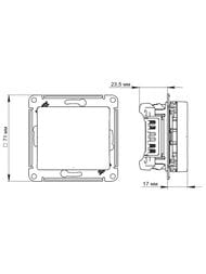 ����������� Systeme Electric GLOSSA 1-���������, � ����������, ��. 1�, � �����, �������� GSL000713