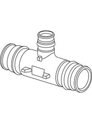 Тройник соединительный Uponor Q&E PPSU 20-16-20 1008689