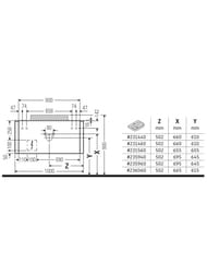 Тумба под раковину Duravit Happy D.2 Plus 1000х408х550 2 ящика, дуб средиземн. HP497107171 — изображение 3