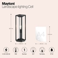 ����������� ���������� Maytoni Cell (���) O452FL-01GF1, E27x1 15�� IP 54, ������