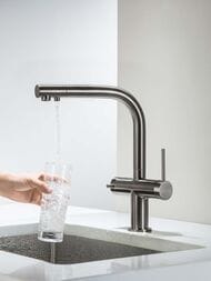 Смеситель для кухни Aquatek Европа AQ1385BGM однозахв., изл. 285мм, с кан. д/фильтр. воды, ст. оруж — миниатюра 3