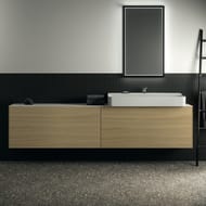 Тумба под раковину Ideal Standard CONCA (2385x372x540) 4 ящика, шпон светлый орех T4339Y6