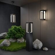 Уличный подвесной светильник Elektrostandard Frame, черный