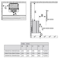 Электрическая печь HARVIA Wall Combi SW70S с парогенератором, без пульта HSW700400S