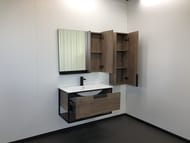 Тумба COMFORTY Бонн-90 (910х500х465) подвесная, с раковиной, дуб темный 00-00003466