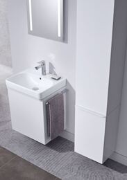 Пенал подвесной Geberit Smyle Square (360х299х1180) 1 дверца, белый глянец 500.361.00.1