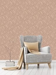 Обои флизелиновые Hygge II Summer Hg9 004 (1,00х10,05) ромбы, коричневые (рул.)