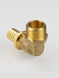 Уголок VALTEC аксиальный, 20х1/2"Н, латунь CW614N, VTm.453.G.002004