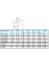 Эксцентрик VALTEC 1/2"В x 1/2"Н, 20 мм, VTr.094.N.04020