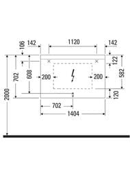 Зеркало Duravit Light and mirror 1400х700х35мм, с подсветкой, диммером LM7860D00000000 — изображение 3