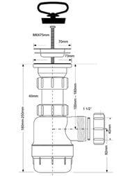 ����� ���������� McAlpine (1 1/2"�40��) �����������, ������, ������ MRSK2