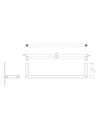 Полотенцедержатель Decor Walther MK HTE30 ширина 300 мм, цвет: белый матовый 0520750