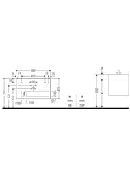 Тумба под раковину Duravit White Tulip WT434108585 684х410х458 подвесная, 2 выдв. ящ., белый глянец — изображение 3