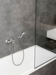 Смеситель для ванны/душа Hansgrohe Vernis Blend 71440000 настенный, однозахватный, кор. излив, хром — изображение 7