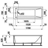 ����� LAUFEN PRO 2.3095.1.000.605.1 (1700�700�620) ������������� � �������, ����������