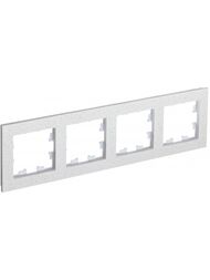 Рамка Systeme Electric ATLASDESIGN NATURE 4 поста, МРАМОР КРЕМ РОЯЛ ATN343104