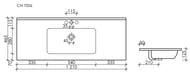�������� ��������� Ceramicanova Element 1210�465�180 �������, ���. ��� ���������, ����� CN7006