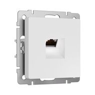 Розетка Ethernet RJ-45 cat. 6A экранированная Werkel W5120001, белый матовый