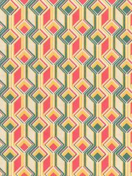 Обои виниловые на флизелине Rasch Indian Style (0,53х10,05) ткань, красные, с узором 746549 (рул.)