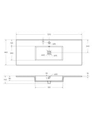 �������� ������������ Cezares (1210�460�140) CZR-8002-120 �����