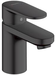 Смеситель для умывальника Hansgrohe Vernis Blend 71558670 однорычажный, фиксир. излив, черный мат — миниатюра 1