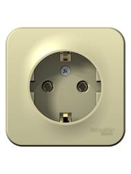 Розетка Systeme Electric BLANCA О/У с заземлением ИЗОЛ.ПЛ., 16А, 250В, БЕЖЕВЫЙ BLNRA010117