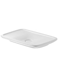 Раковина DURAVIT PURAVIDA 700х420х100 без площадки под смеситель, без перелива, крепление 0370700000
