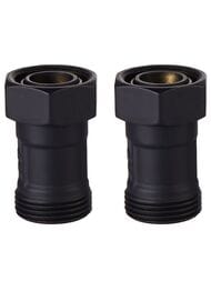 Узел нижнего подключения прямой раздельный ROYAL THERMO 3/4х3/4ЕК черный RANPP13434BL