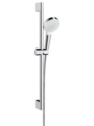 Душевой набор Hansgrohe Crometta 1jet (ручной душ, штанга 65см, шланг 160см) хром/белый 26535400 — миниатюра 1