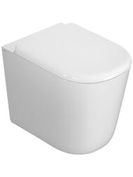 Унитаз приставной Globo Lalita LT001BI 540х360х430 безободковый, универсальный выпуск, крепеж, белый