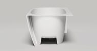 Ванна пристенная Salini Sofia Corner R 102514G 1700х850х590 угловая, правая S-sense белый глянец