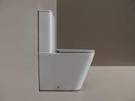 Унитаз-компакт Ceramicanova Кубик (Cubic) Торнадо с бачком сиденье микролифт белый арт CN1803T