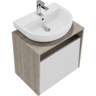Тумба под раковину KERAMA MARAZZI PRO подвесная с ящиком 600х430х570, белый, PRO.60.1\WHT