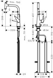��������� Hansgrohe Talis Select M51 ��� ����� 300 �������� �����, ���� 73853000