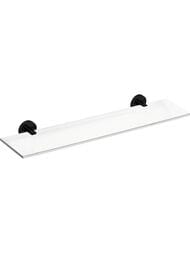 Полочка Bemeta Dark 104102040 600 мм, настенная, стеклянная, цвет: черный матовый