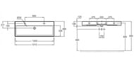 �������� ��������� Jacob Delafon Vivienne EXBK112-NGM 1212�466�146 �������, 2 ���. ��� ����., ������