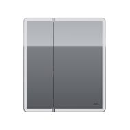 Зеркальный шкаф Dreja Point 70 (700х800х150) с подсветкой, с розеткой, 2 дверцы, белый 99.9033