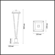 ����������� ���������� Odeon Light Nature Bearitz 6655/12GL3, ������