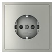Розетка со шторками Voltum S70 VLS040205, серебро