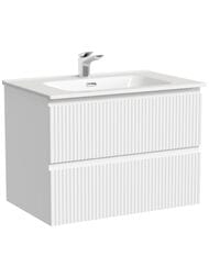 Тумба под раковину SANCOS Snob R (690х445х500) подвесная, 2 ящика, Bianco SNR70W