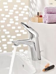 Смеситель Grohe EuroStyle 33558003 для умывальника, S-Size, с донным клапаном, хром
