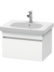 Тумба под раковину Duravit DuraStyle (600х398х453) подвесная ,1 ящик, цвет белый матовый DS638301818