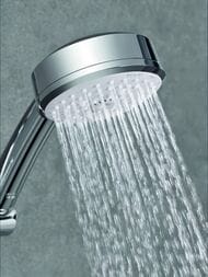 Душевой набор Grohe Tempesta Cosmopolitan 27588002 100 лейка 3 режима, 9,5л/мин,держатель, шланг — миниатюра 5