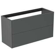Тумба под раковину Ideal Standard CONCA (1000x373x540) 2 ящика, антрацит матовый лак T4353Y2