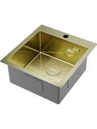 Мойка Omoikiri AKISAME 46-LG (460х510х200) монтаж врезной/вровень, светлое золото 4973081