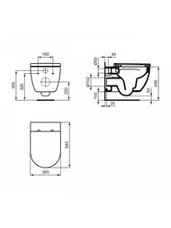 ������ ��������� Ideal Standard Ellisse (355�365�545��) ������������, �������, ����� T569201
